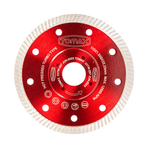 TOMAX HASSAS SERAMİK KESİCİ KIRMIZI 125x1.3x22 mm